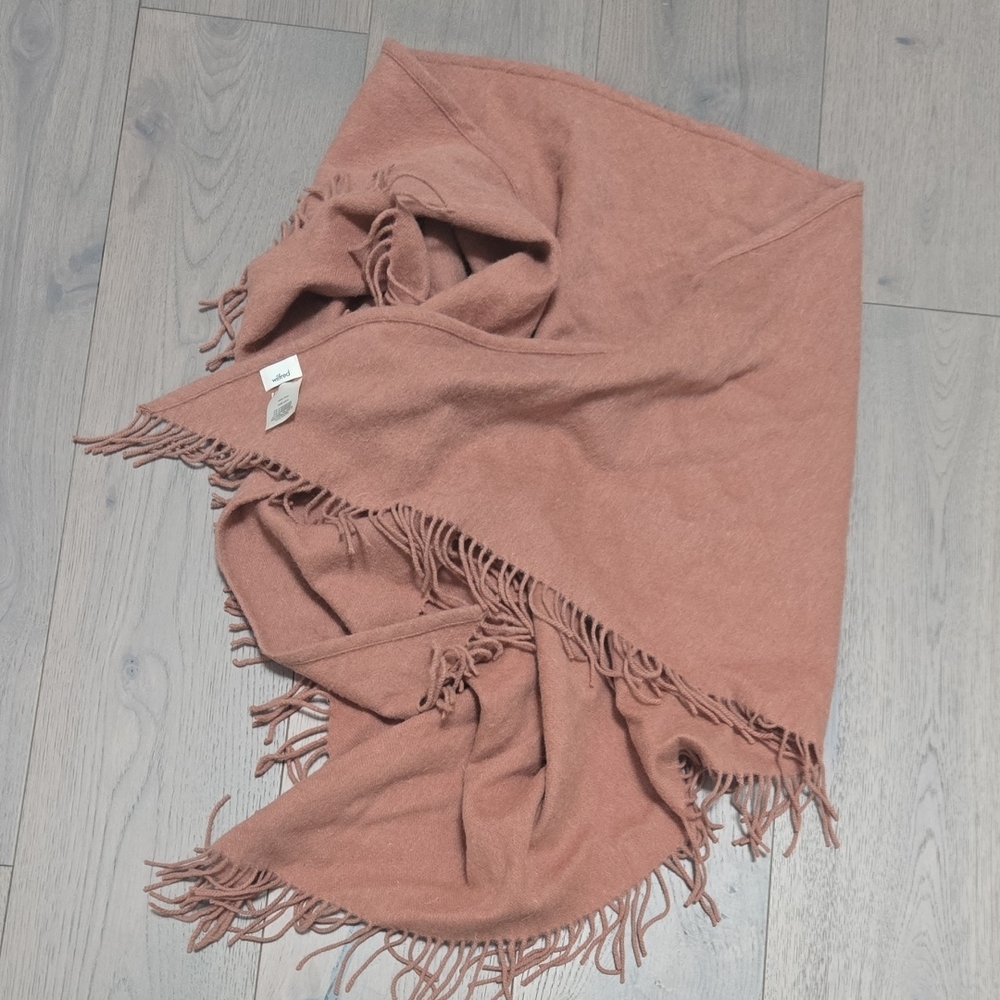 Wilfred Fringe Scarf in Rust Triangle Scarf